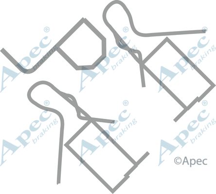 APEC BRAKING Комплектующие, колодки дискового тормоза KIT273